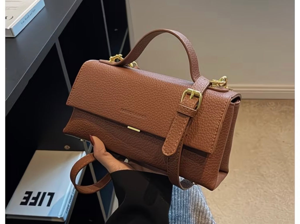 Luxury Lychee Texture Handbag